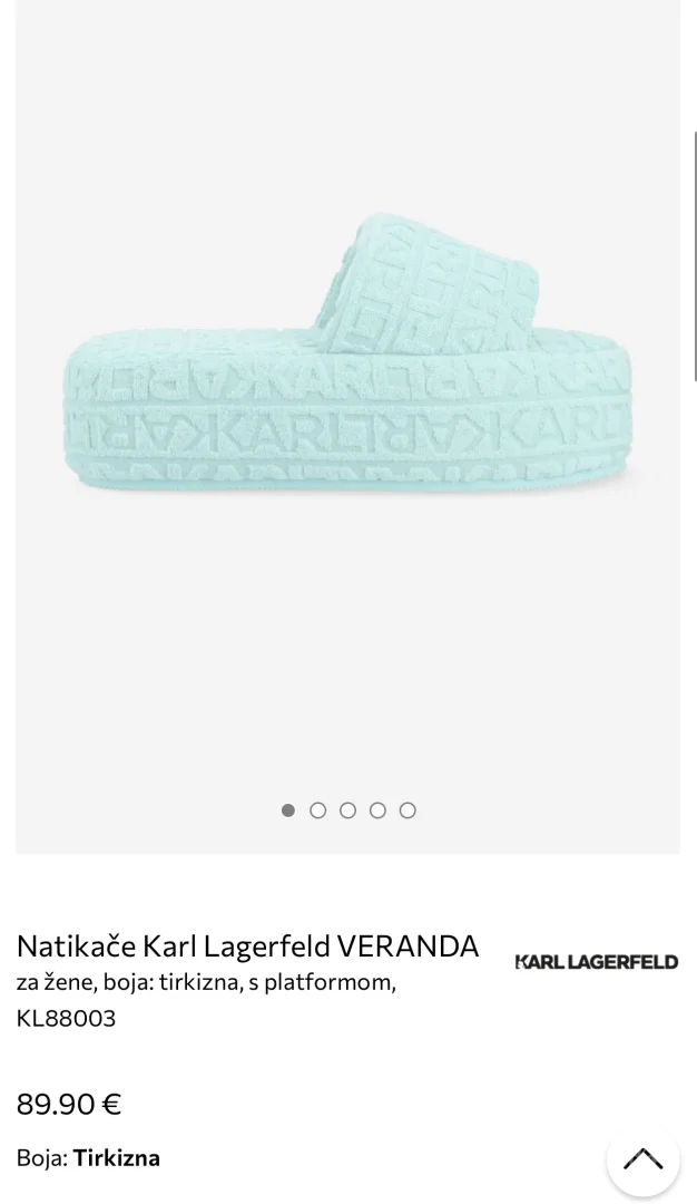 Karl Lagerfeld Veranda Triple Trim Slide