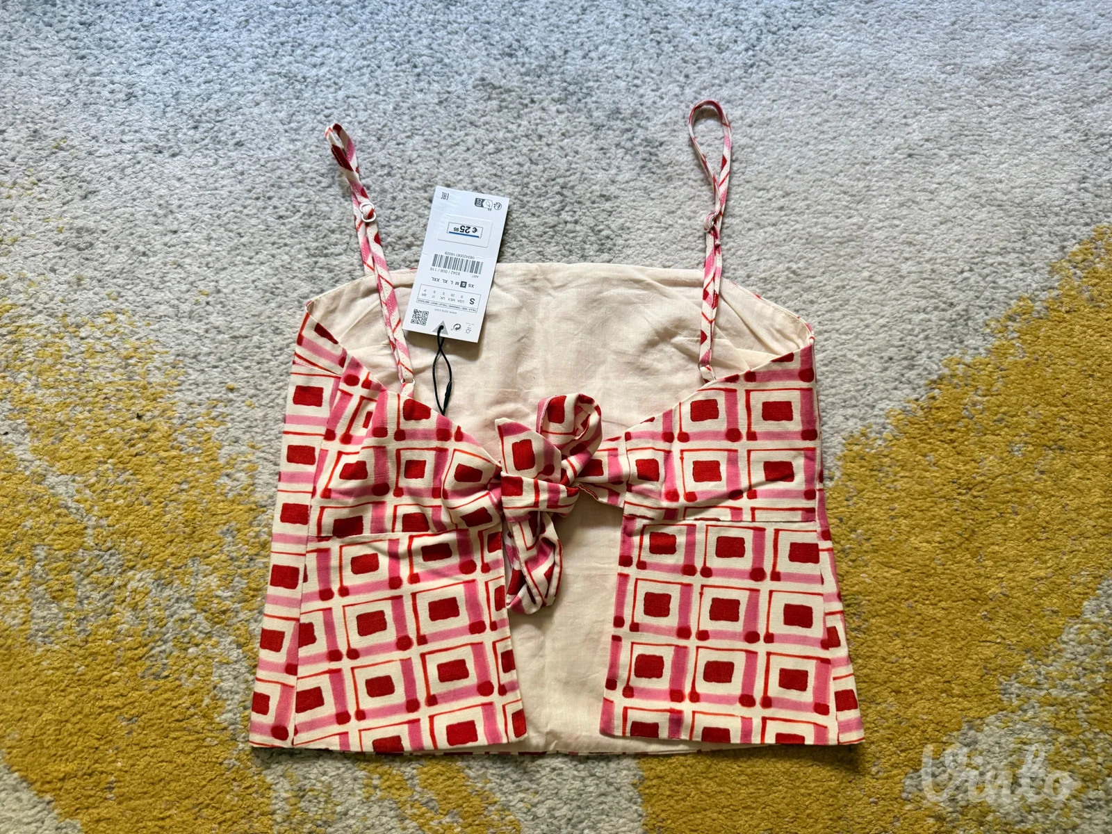 Zara crop top novo