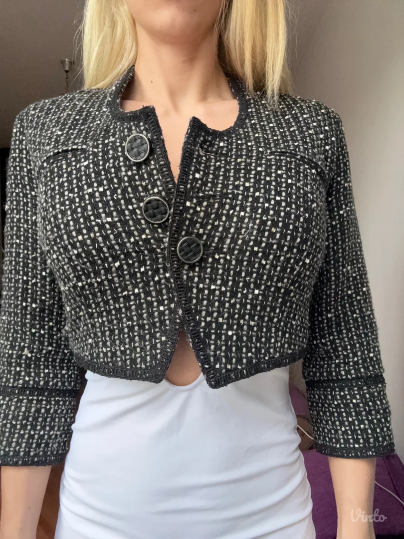 krop top sako od tvida