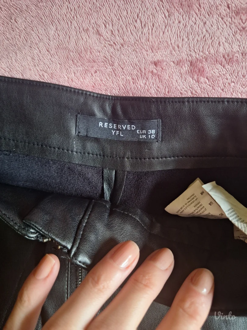 Reserved kožni šorts/suknjica