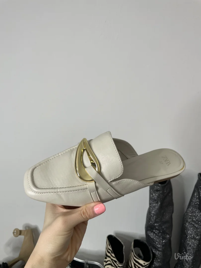 Zara kožne papuce 37