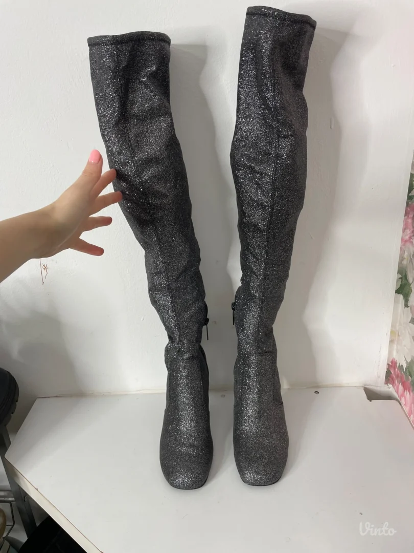 Zara Glitter čizmice 36