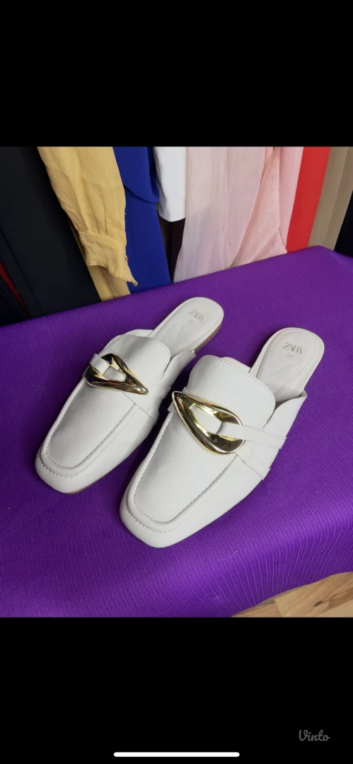 Zara kožne papuce 37