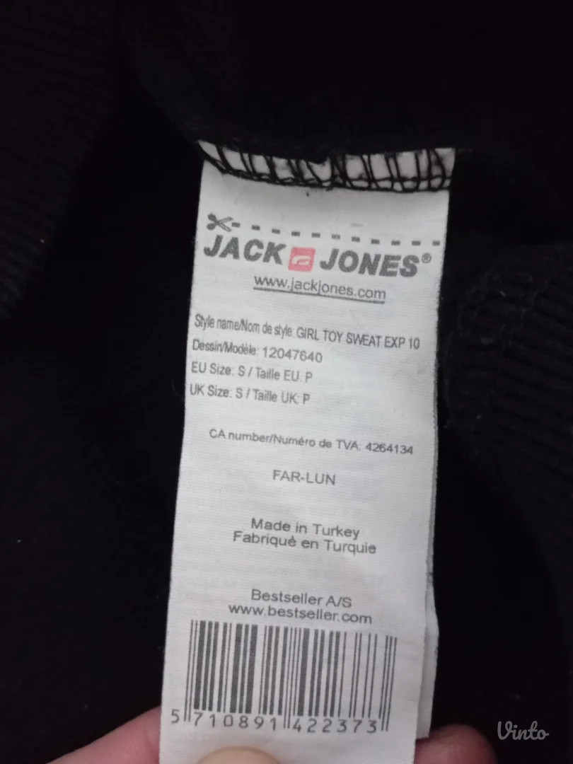 Jack Jones crni duks