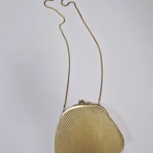 Vintage zlatna školjka torbica nova