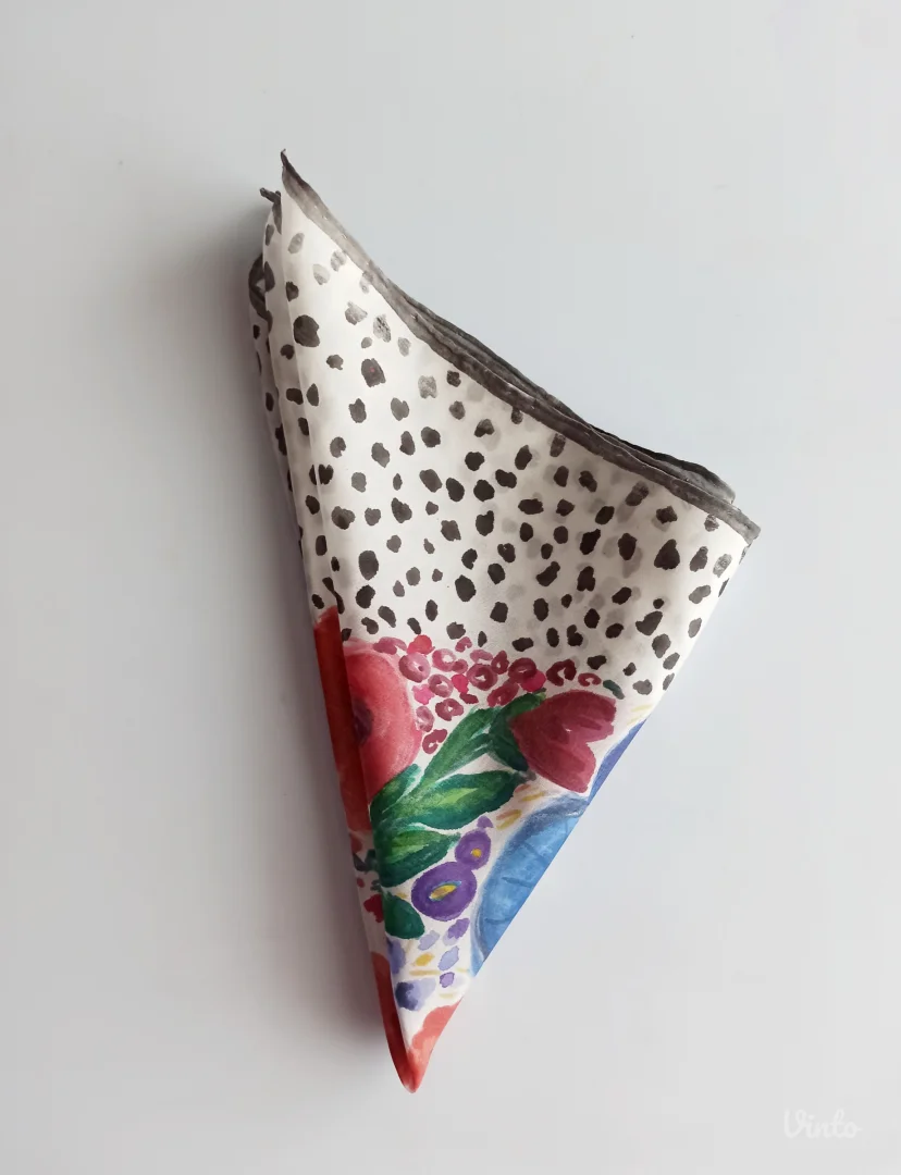 Ručno oslikana marama - 100% svila