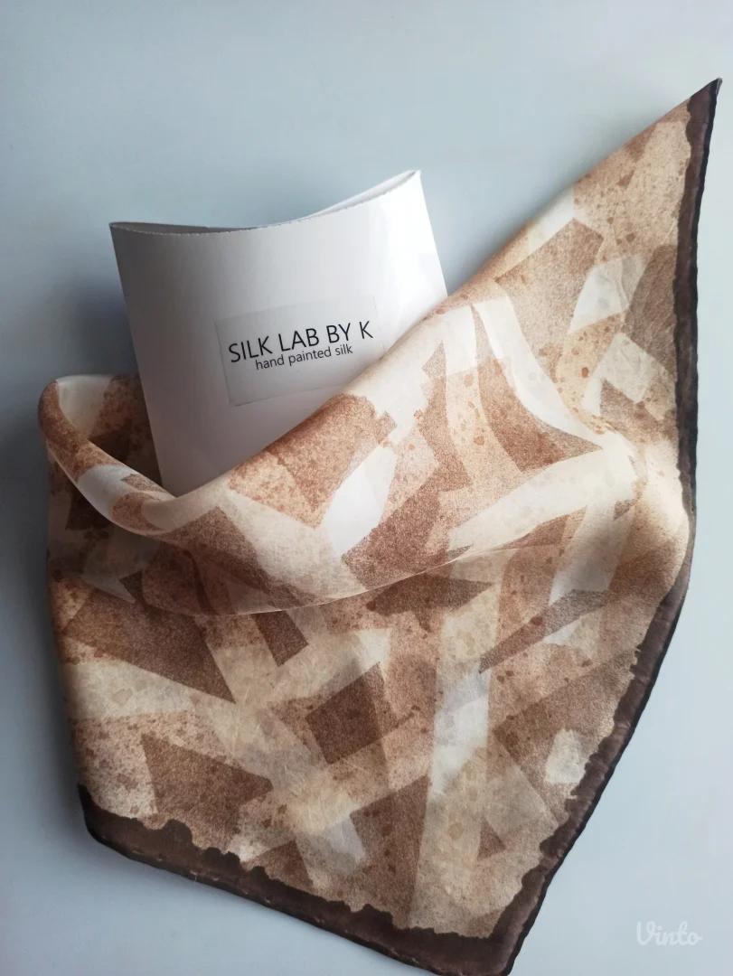 Ručno oslikana marama - 100% svila