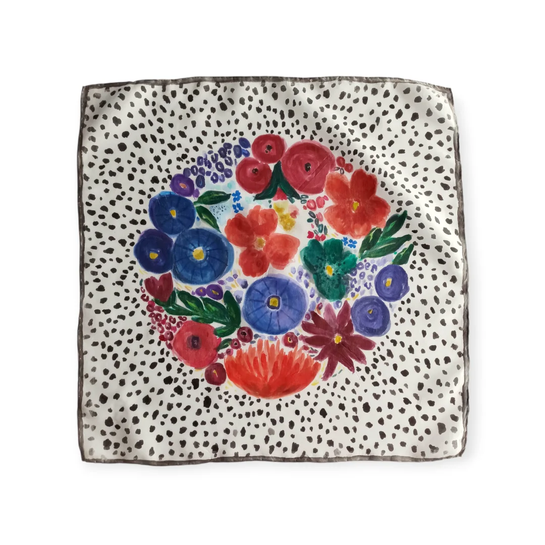 Ručno oslikana marama - 100% svila