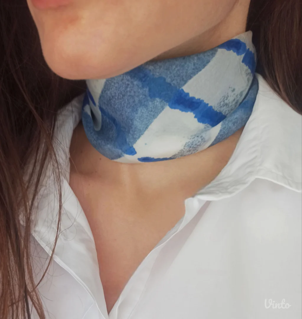 Unikatna ručno oslikana marama - 100% svila