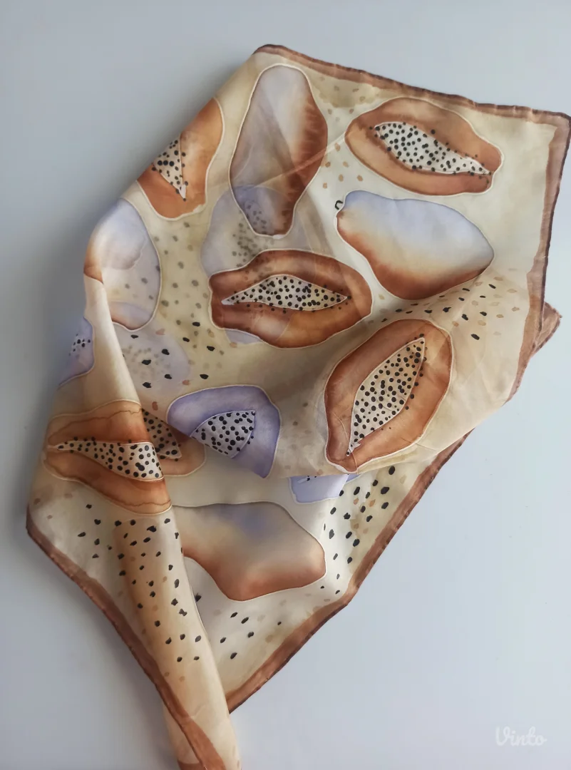 Ručno oslikana marama - 100% svila