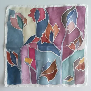 Ručno oslikana mini svilena marama