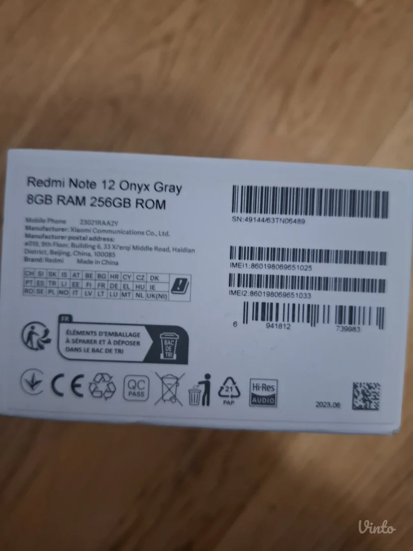 Xiaomi redmi note 12