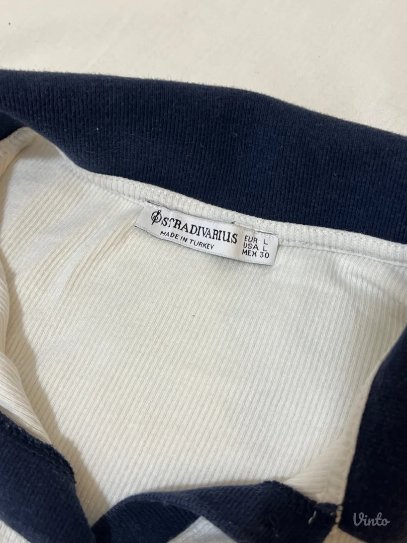 Stradivarius - bela majica bez rukava