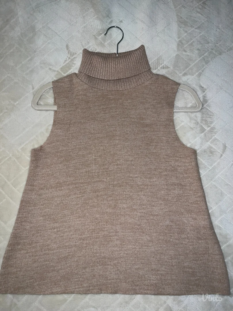 Zara braon rolka bez rukava, S