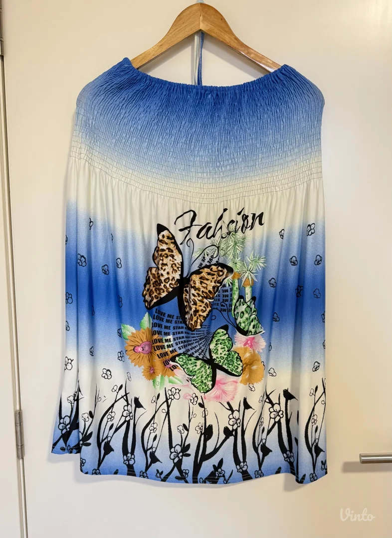 Plavo-bela letnja haljina