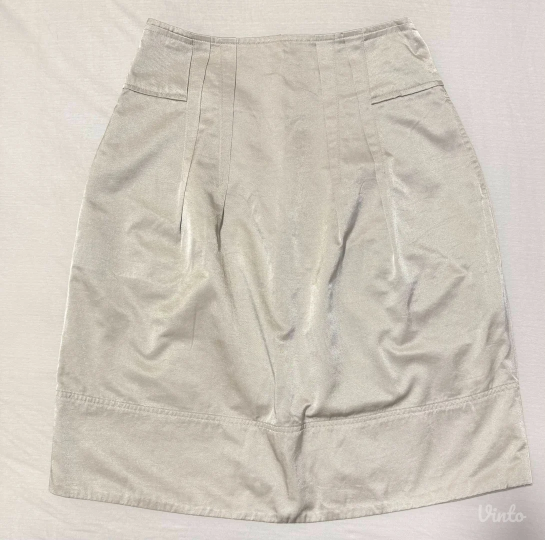 L&Q - Bež suknja sa džepovima