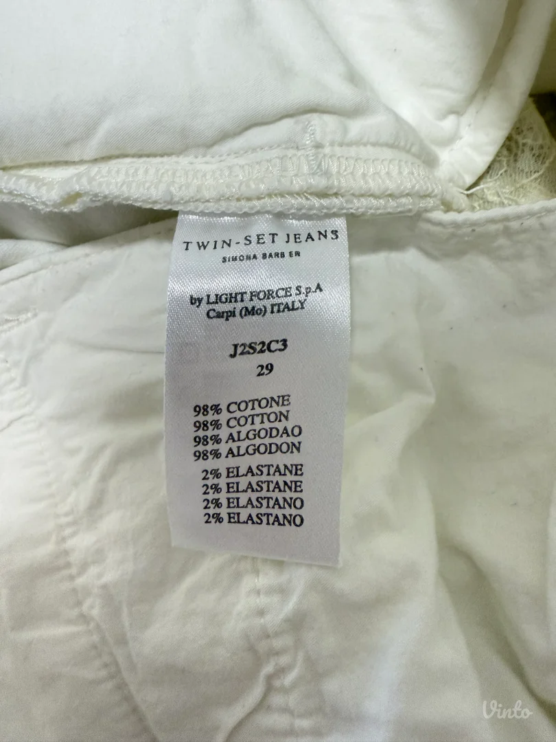 Twin-Set - Bele iscepane bermude