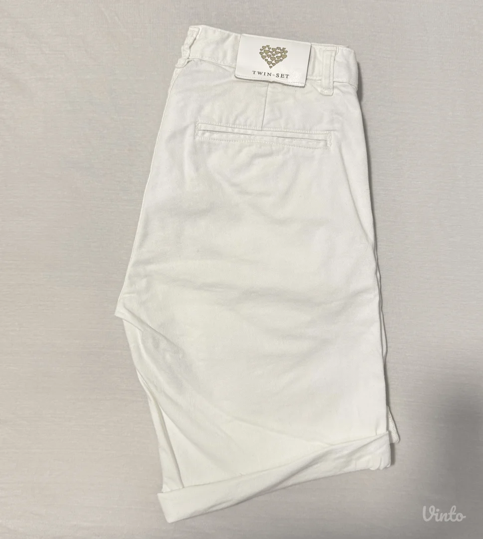 Twin-Set - Bele iscepane bermude