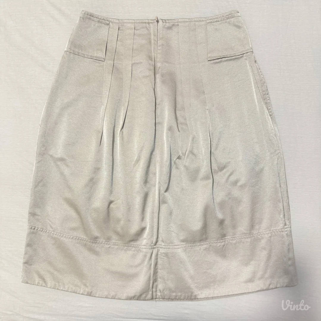 L&Q - Bež suknja sa džepovima