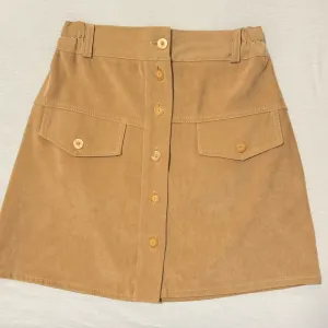 Kamel mini suknja sa dugmadima