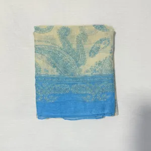 Plavo-bež marama sa dezenom
