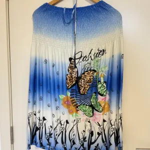 Plavo-bela letnja haljina