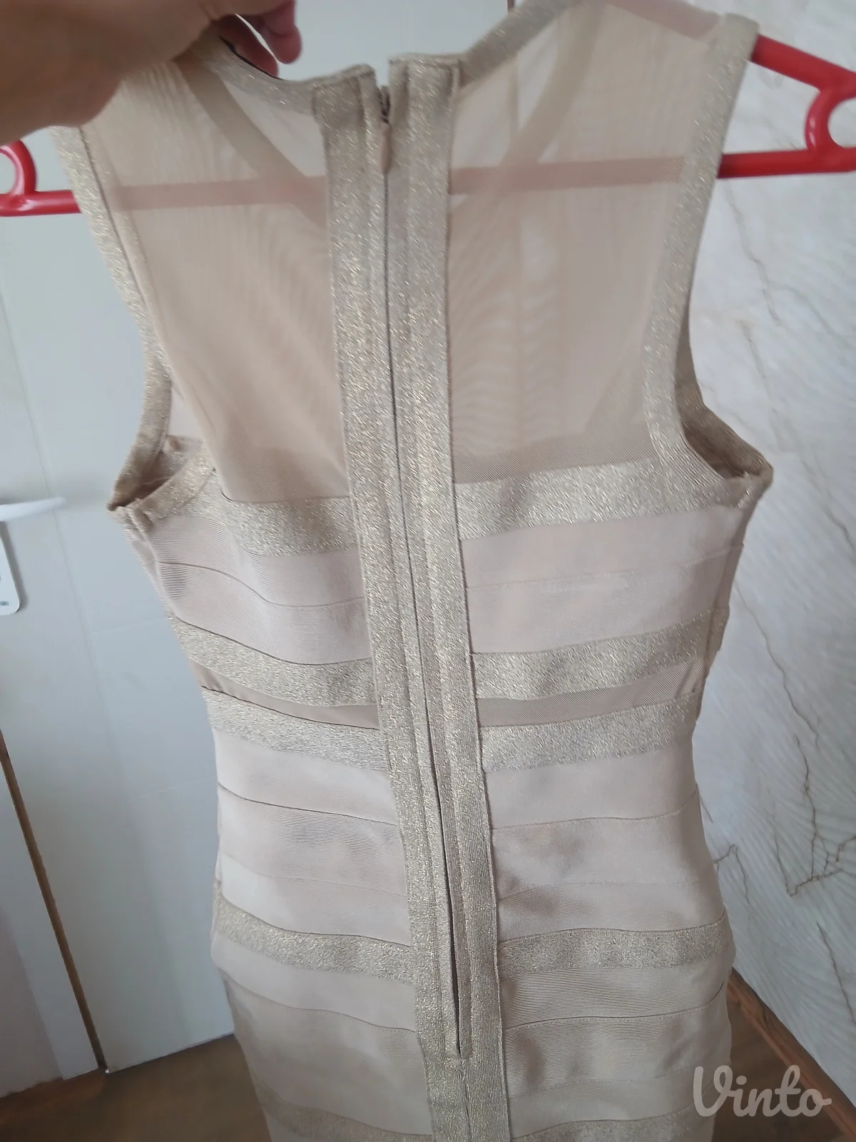 Zlatna bandage haljina brenda Manôsque – Vel. S