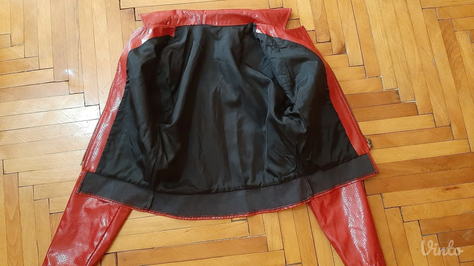 Bordo jakna od skaja