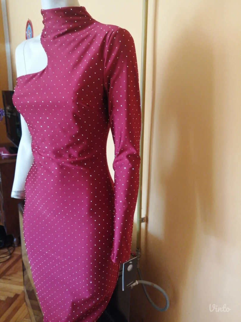 Italijanska haljina jedno rame