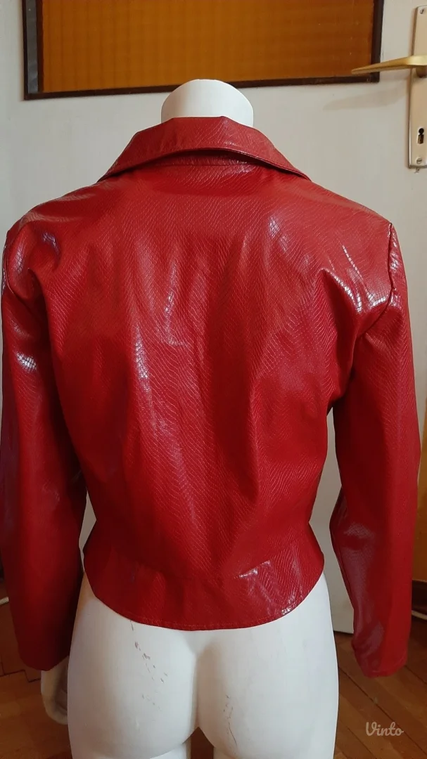 Bordo jakna od skaja