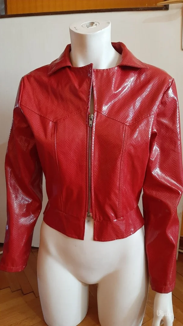 Bordo jakna od skaja