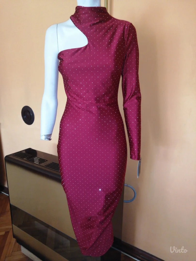 Italijanska haljina jedno rame