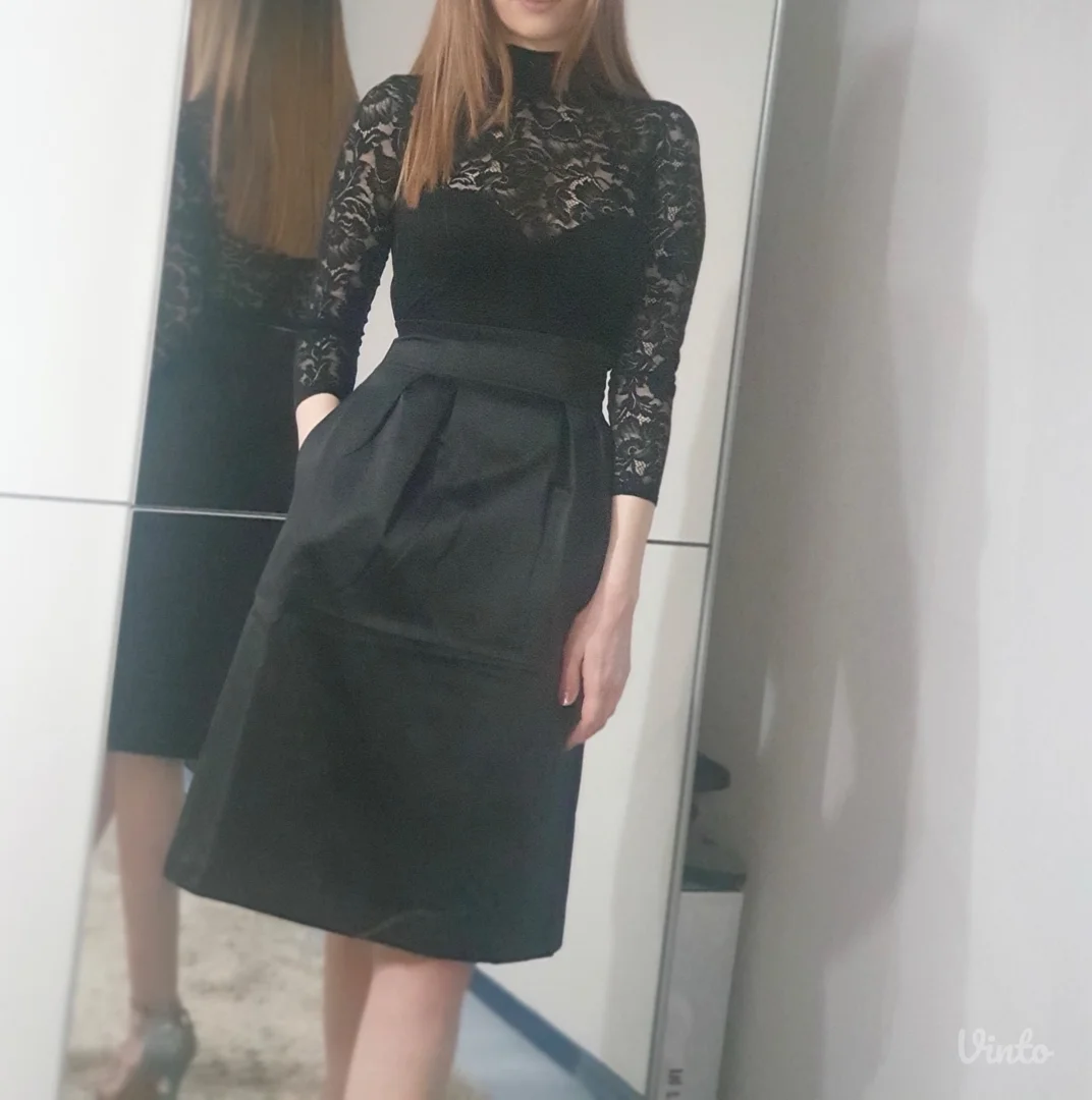 H&M satenska suknja XS