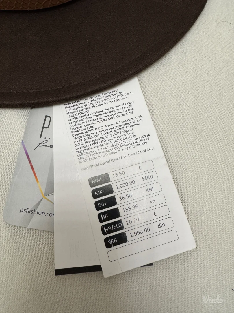 PS Fashion sesir Novo