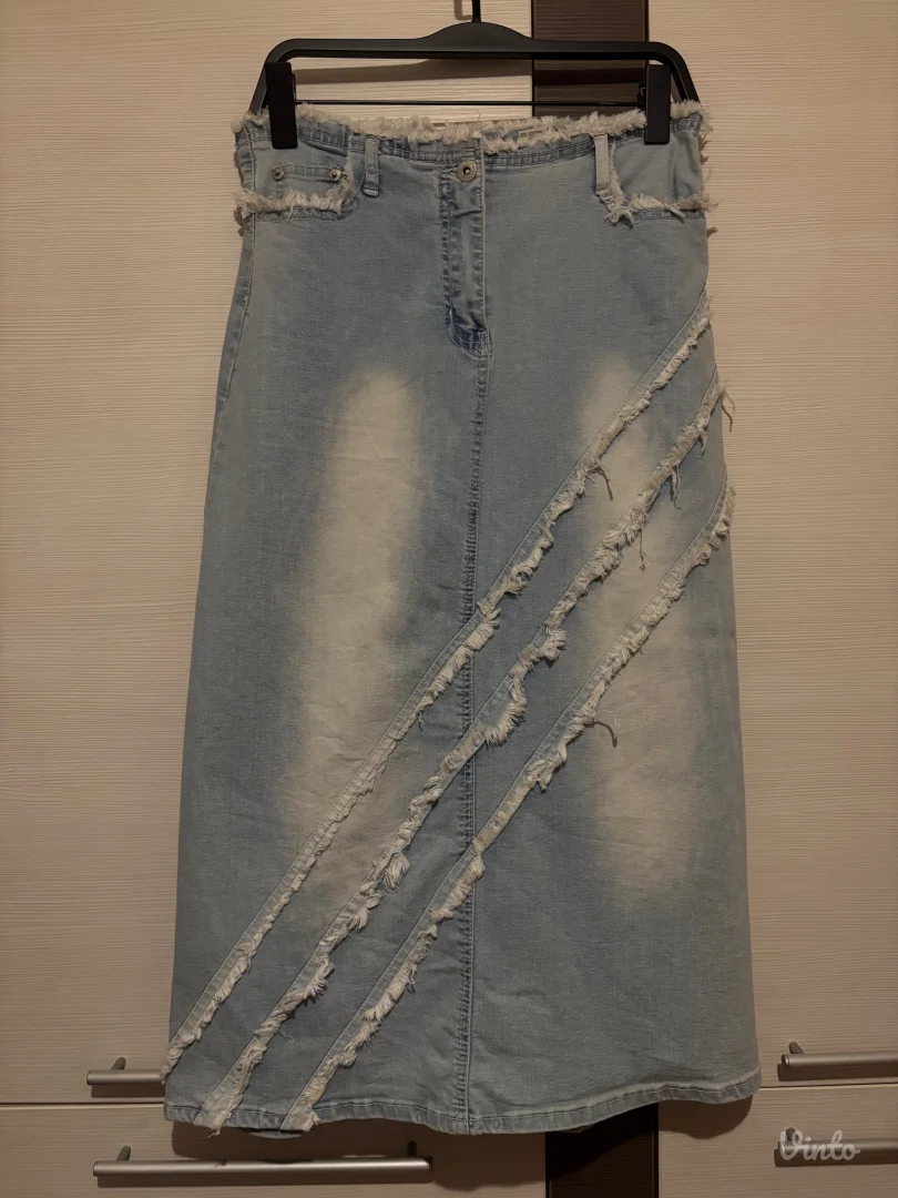 Vintage teksas duga suknja