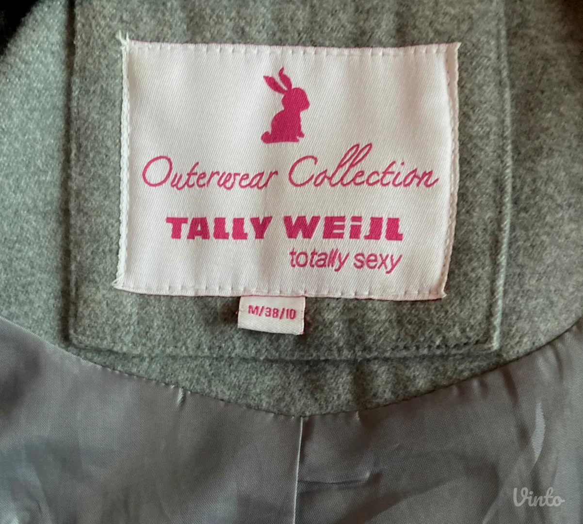 Sivi kaput Tally Weijl, vel. M, iz Švajcarske