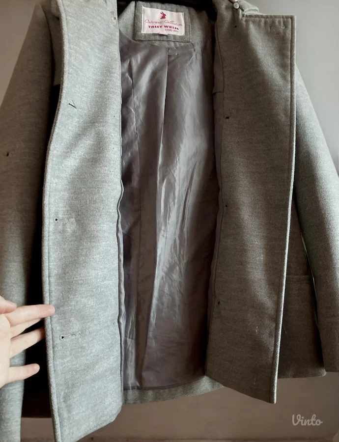 Sivi kaput Tally Weijl, vel. M, iz Švajcarske