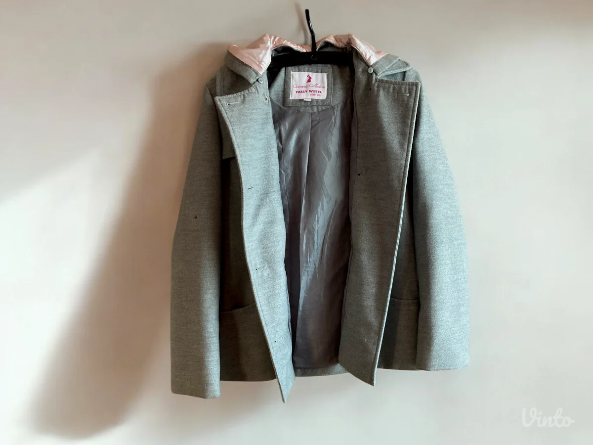 Sivi kaput Tally Weijl, vel. M, iz Švajcarske