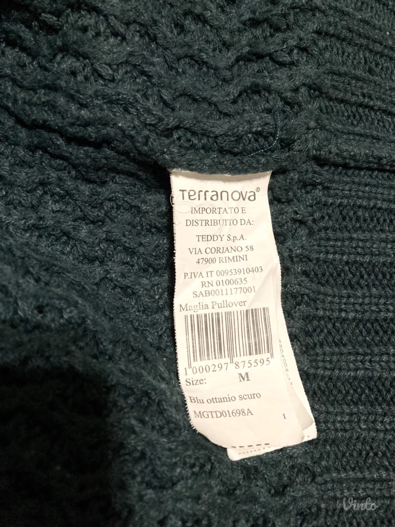 Terranova tamnozeleni džemper, vel. M