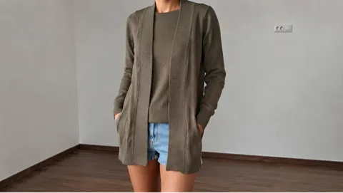 Chicoree maslinasto zeleni kardigan, vel. S, kao NOVO, iz Svajcarske