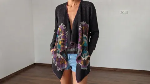Markirani boho kardigan iz Amerike, vel. M