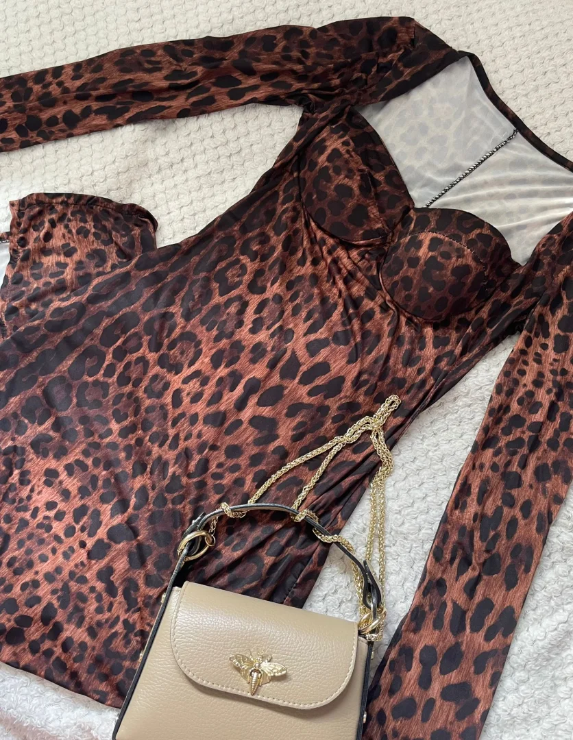Leopard print univerzalna haljina