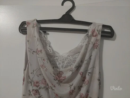 Letnja asimetrična haljina sa cvetnim dezenom (NOVO)