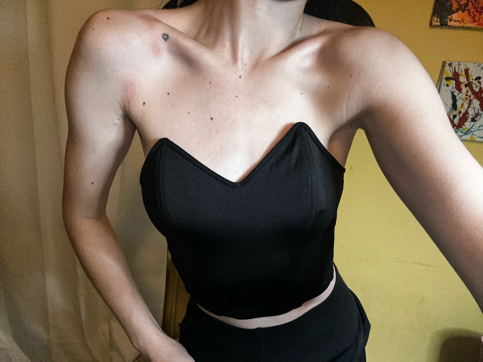 Lisca crni korset/top