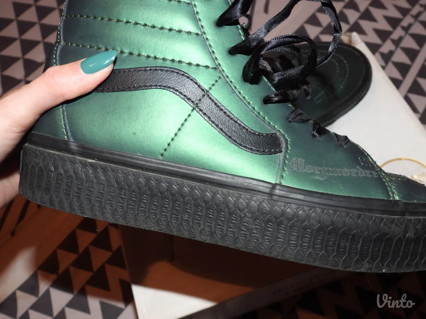 Harry Potter Slytherin kožne Vans patike