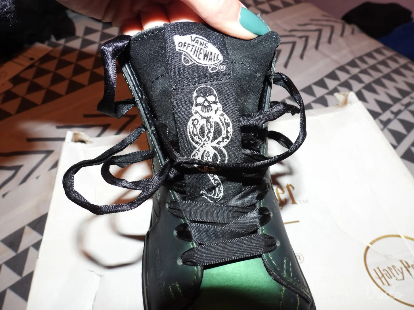 Harry Potter Slytherin kožne Vans patike