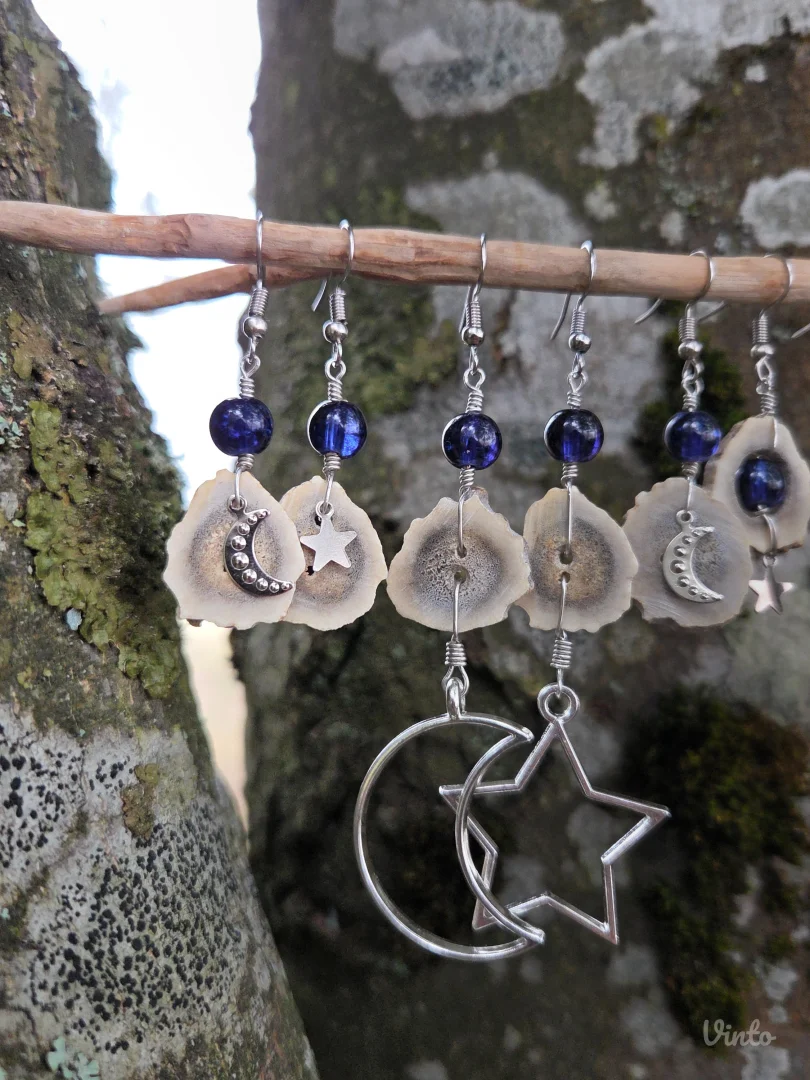 🌙 Theia minđuše od rogova srndaća