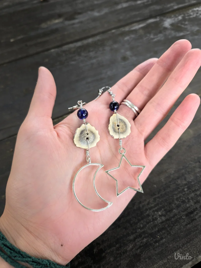 🌙 Theia minđuše od rogova srndaća