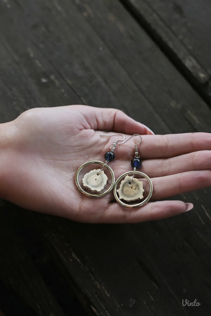 🌌 Andromeda minđuše od rogova srndaća