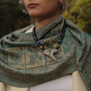 🌊 Ogrlica od roga srndaća sa runom Laguz/Logr